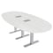 Skutchi Designs 45 in W, 96 in L, 29 in H, Engineered Wood Top, White HAR-BOVL-46X92-T-ELEC-WHCYPRESS - alternate 1